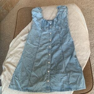 Madewell Denim Margie Mini Dress light denim  Wash Size 00